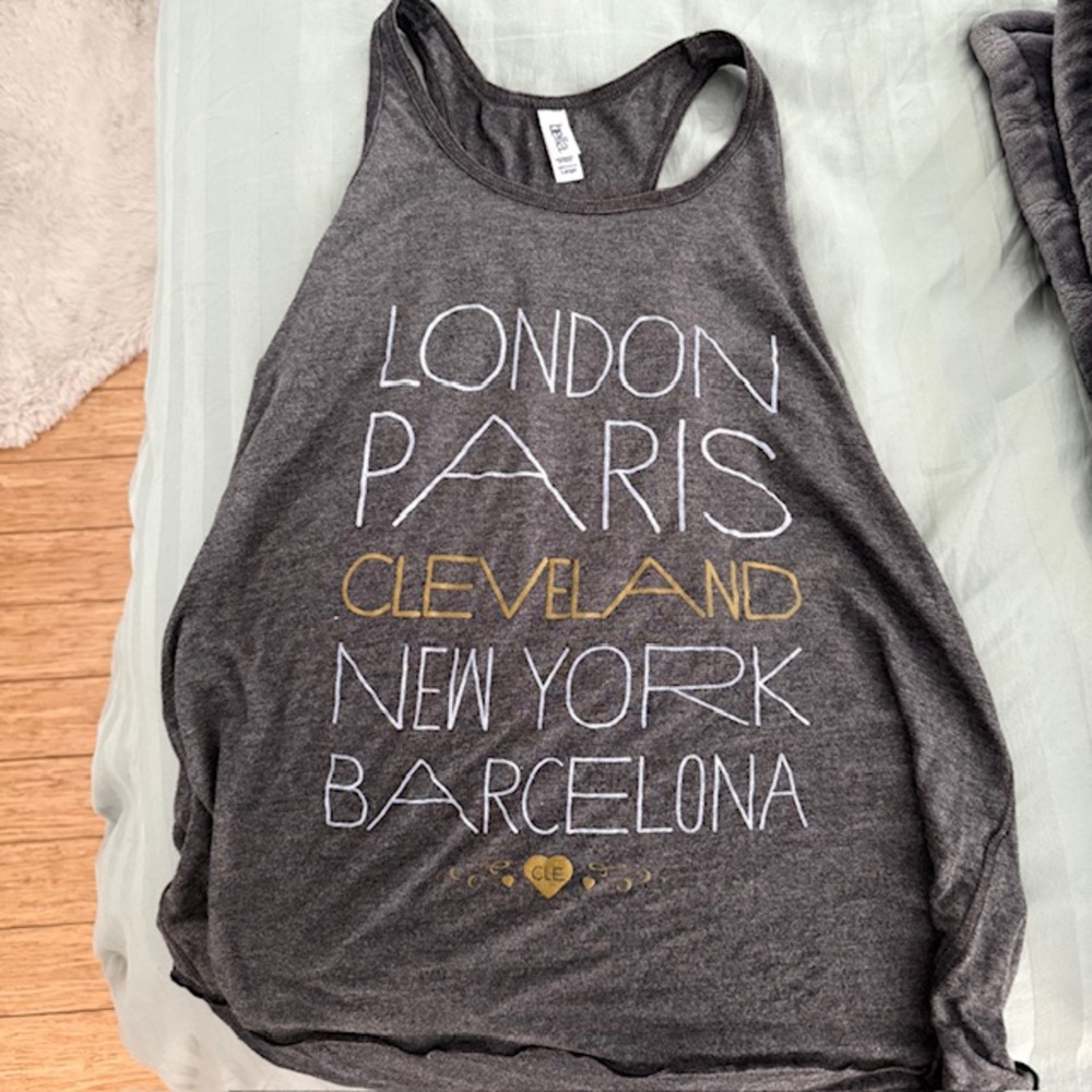 Cleveland Gray Graphic Tank Top